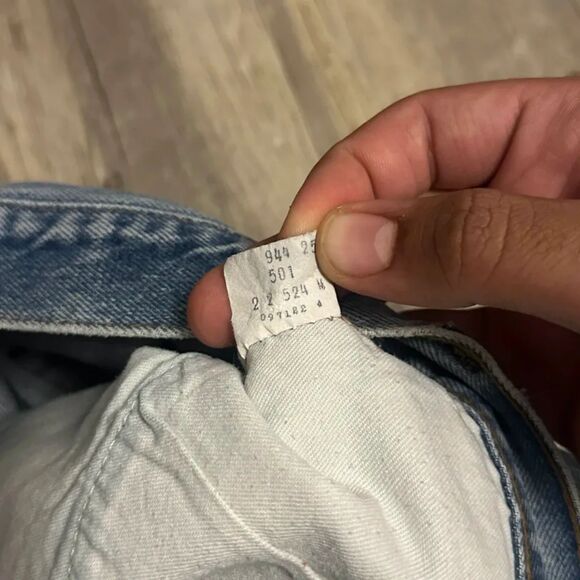 Vintage 70s Levi's 501XX Red Tab Redline Selvedge Denim Jeans Size 30X27 - Picture 5 of 7